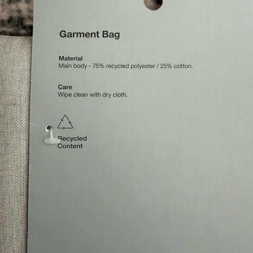 Made By Design Gray Garment Bag